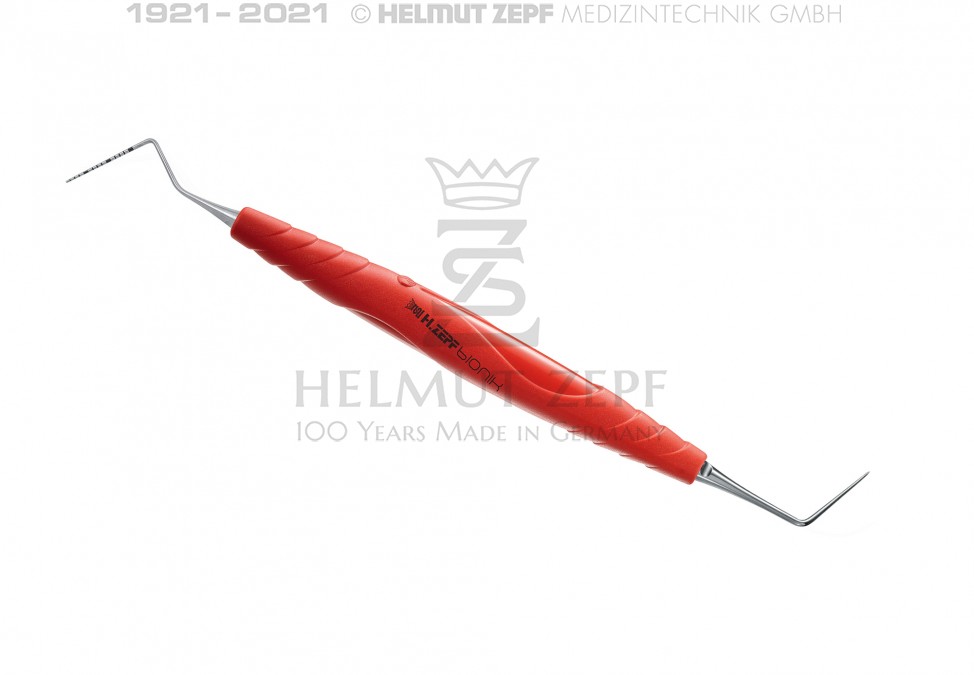 KOMBI INSTRUMENT, PARODONTOMETER NORTH CAROLINA CNC, SONDE FIG. 16, STABIL, IM BIONIK GRIFF HELLROT-