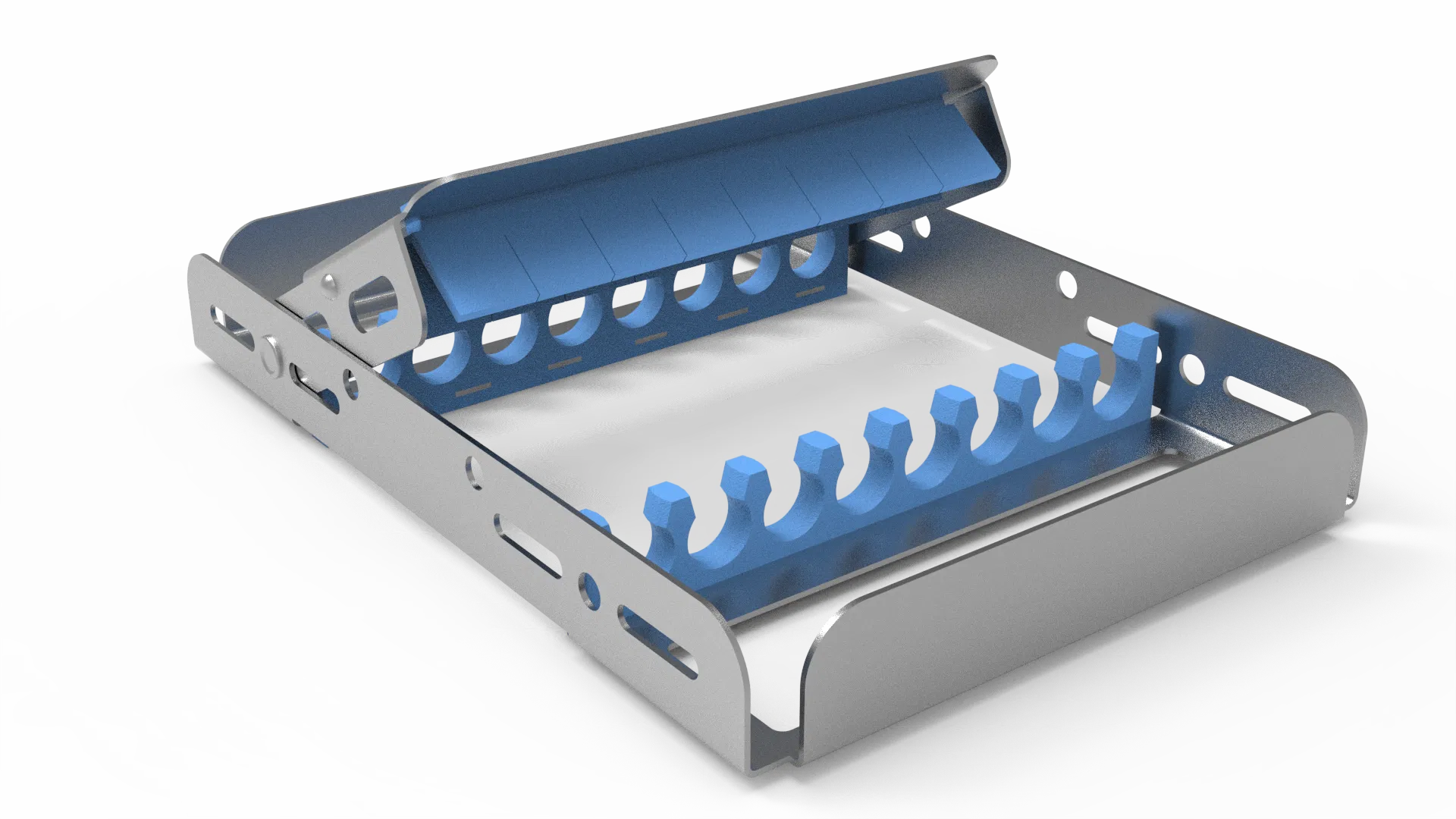 Demi-Sterilisier- und Lagerungsrahmen für 8 Instrumente