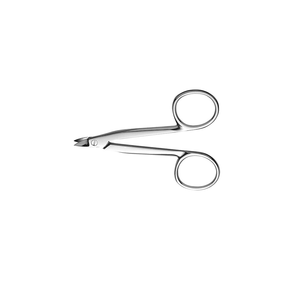 Schere Kronen-Gold Kinder, gebogen 9cm