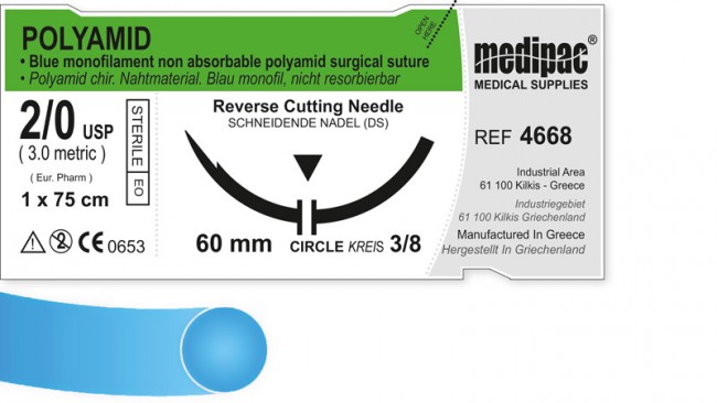 Polyamid | 6/0 | DS-12 | 3/8 | 45 cm | premium