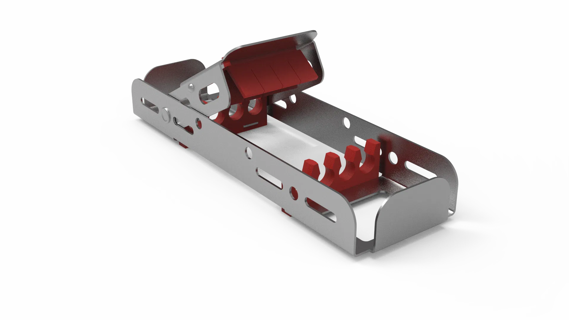 Demi-Sterilisier- und Lagerungsrahmen für 4 Instrumente