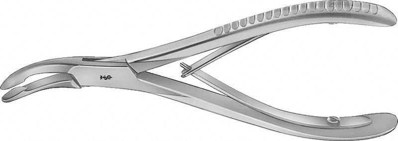 HOHLMEISSELZANGE LUER 155MM ST.GEB.