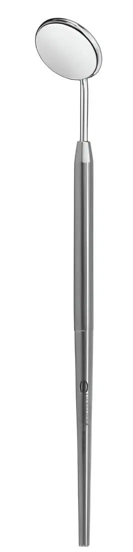 Mundspiegel, Hohlgriff, fest montiert, Spiegel: RH Gr 4