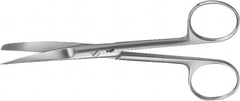 CHIRURGISCHE SCHERE GEB.SP/ST 130MM