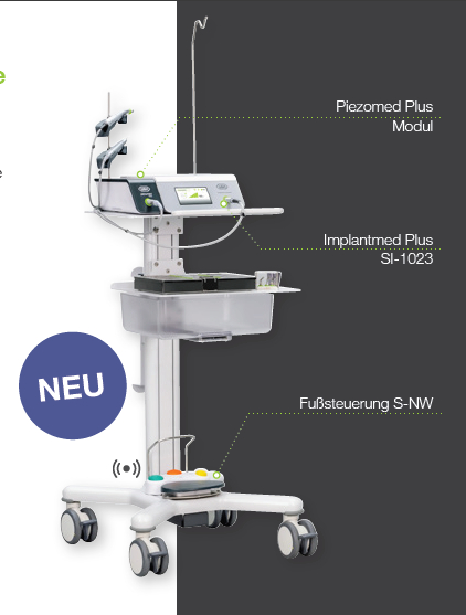 Chirurgie Cart-System | Implantmed Plus SI-1023, Piezomed Plus Modul, WS-75 | GoodieBook
