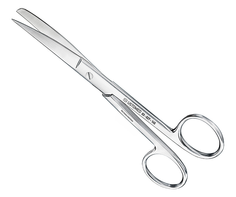 USTOMED Spezial-Schere | gebogen | 145 mm