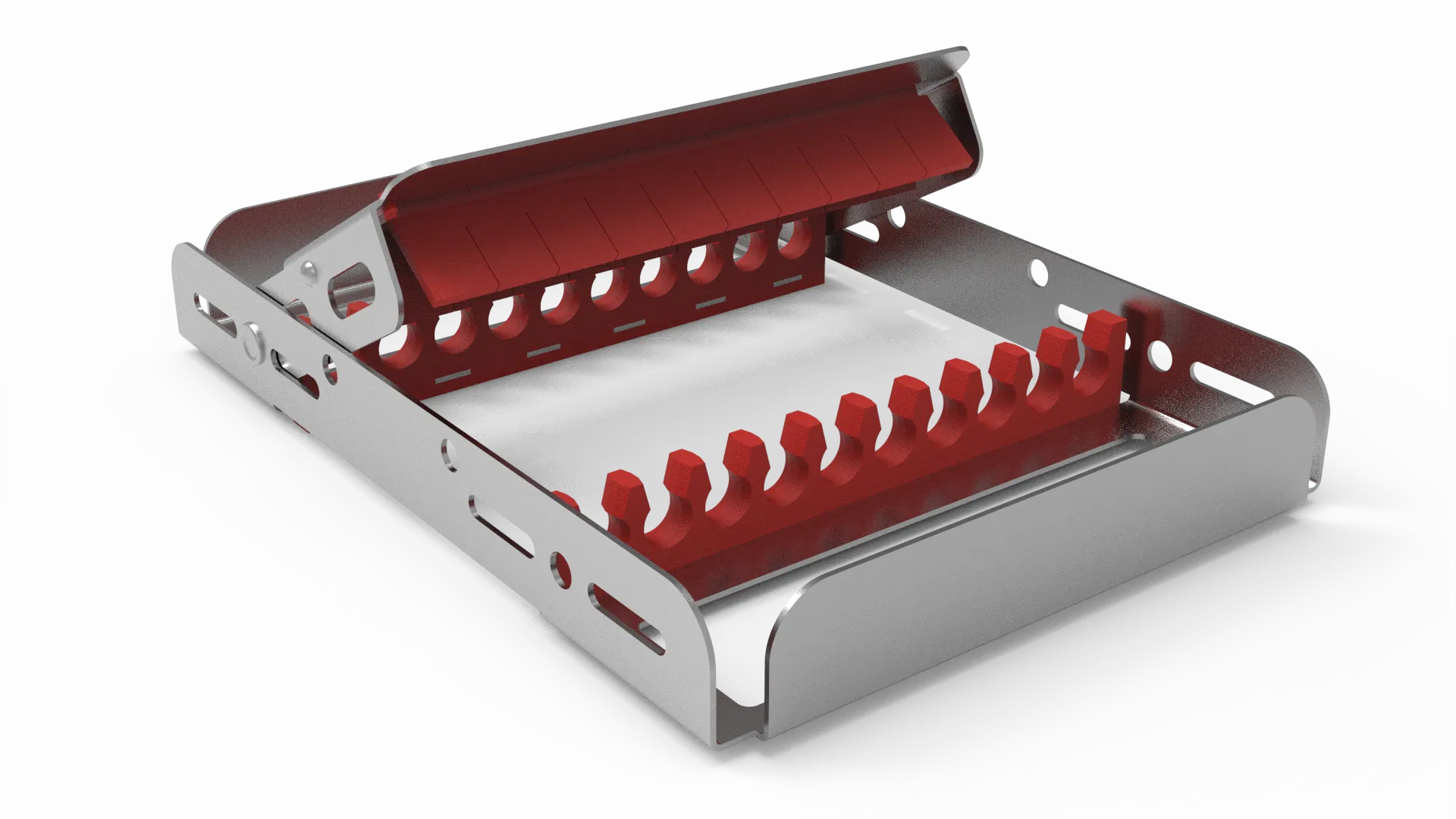 Demi-Sterilisier- und Lagerungsrahmen für 10 Instrumente