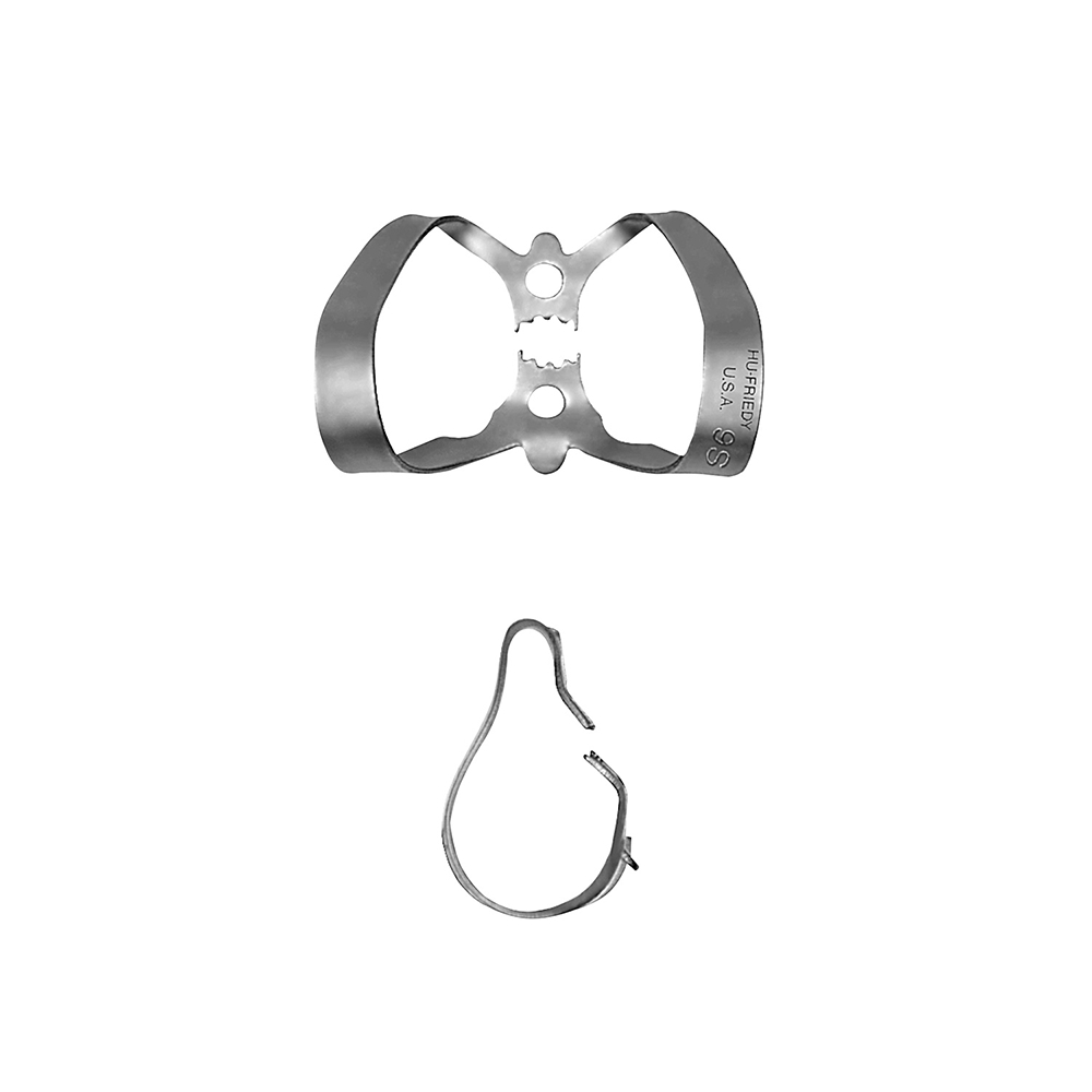 Kofferdam-Klammer #9S anterior, mit Flügel