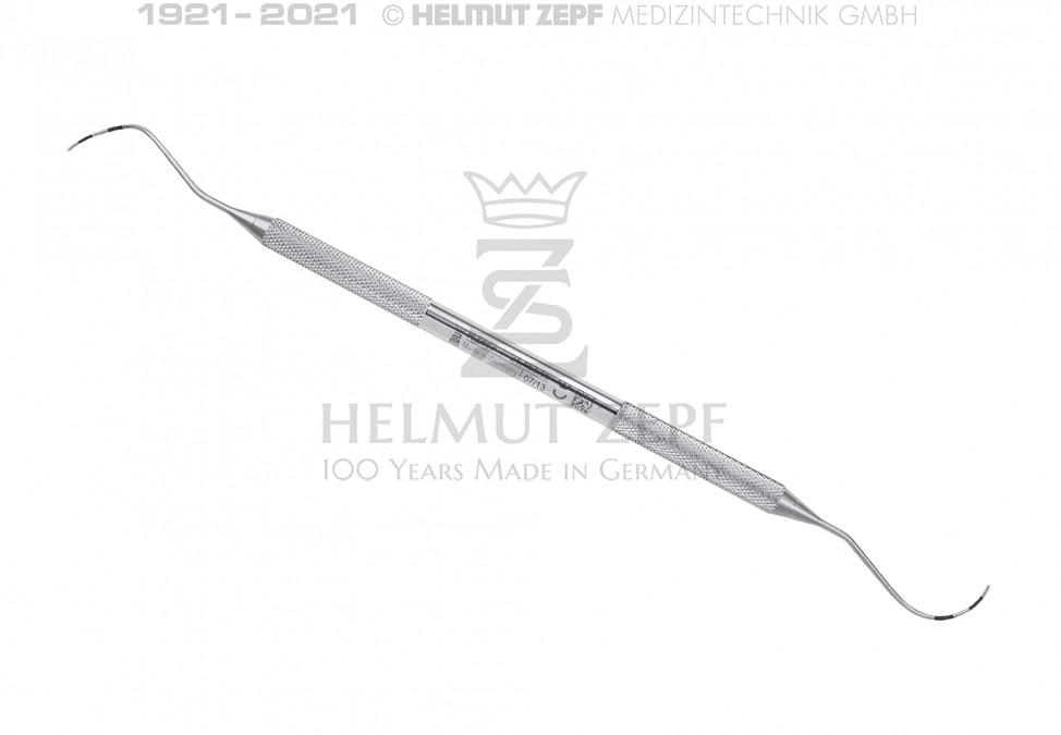 PARODONTOMETER N. NABERS DOPPELENDIG, ROLLIERT, 5,5MM TEILUNG 3-6-9-12 MM,