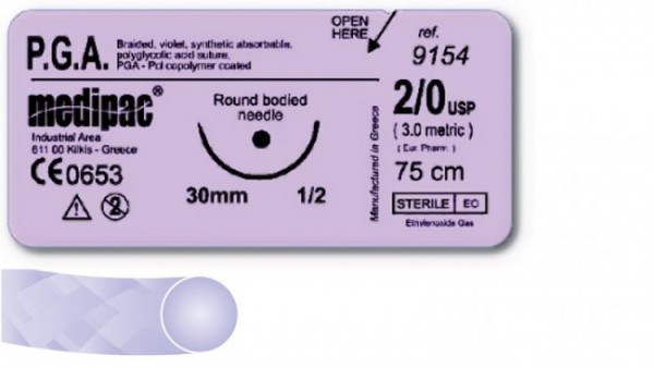 P.G.A. | 6/0 | DR-12 | 3/8 | 45 cm | schneidend