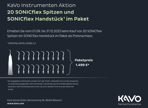 SONICflex Handstück &amp; 20 Spitzen | KaVo-Aktion