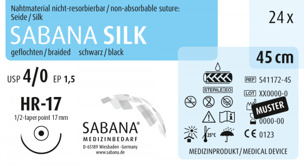 SABANA SILK | 4/0 | HR-17 | 1/2 | 45 cm | Rundkörper