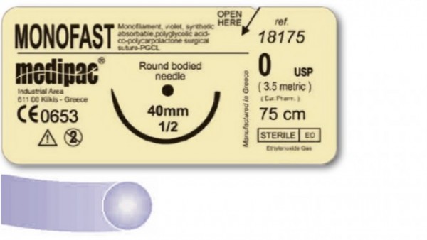 Monofast | 4/0 | DS-19 | 3/8 | 45 cm | schneidend