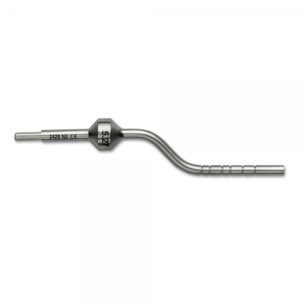 Osteotom Bone-Pusher #5.27 abgewinkelt, 2,7mm, zylindrisch