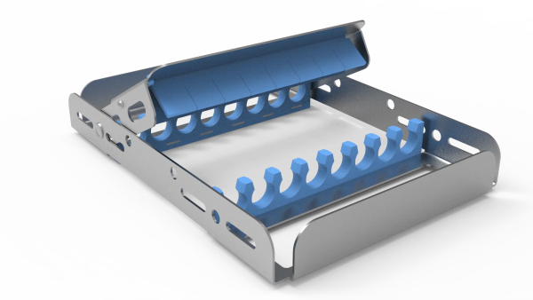 Demi-Sterilisier- und Lagerungsrahmen für 8 Instrumente