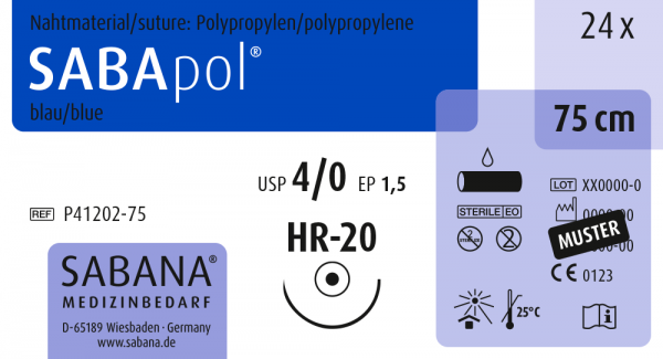 SABApol | 4/0 | HR-20 | 1/2 | 75 cm | Rundkörper